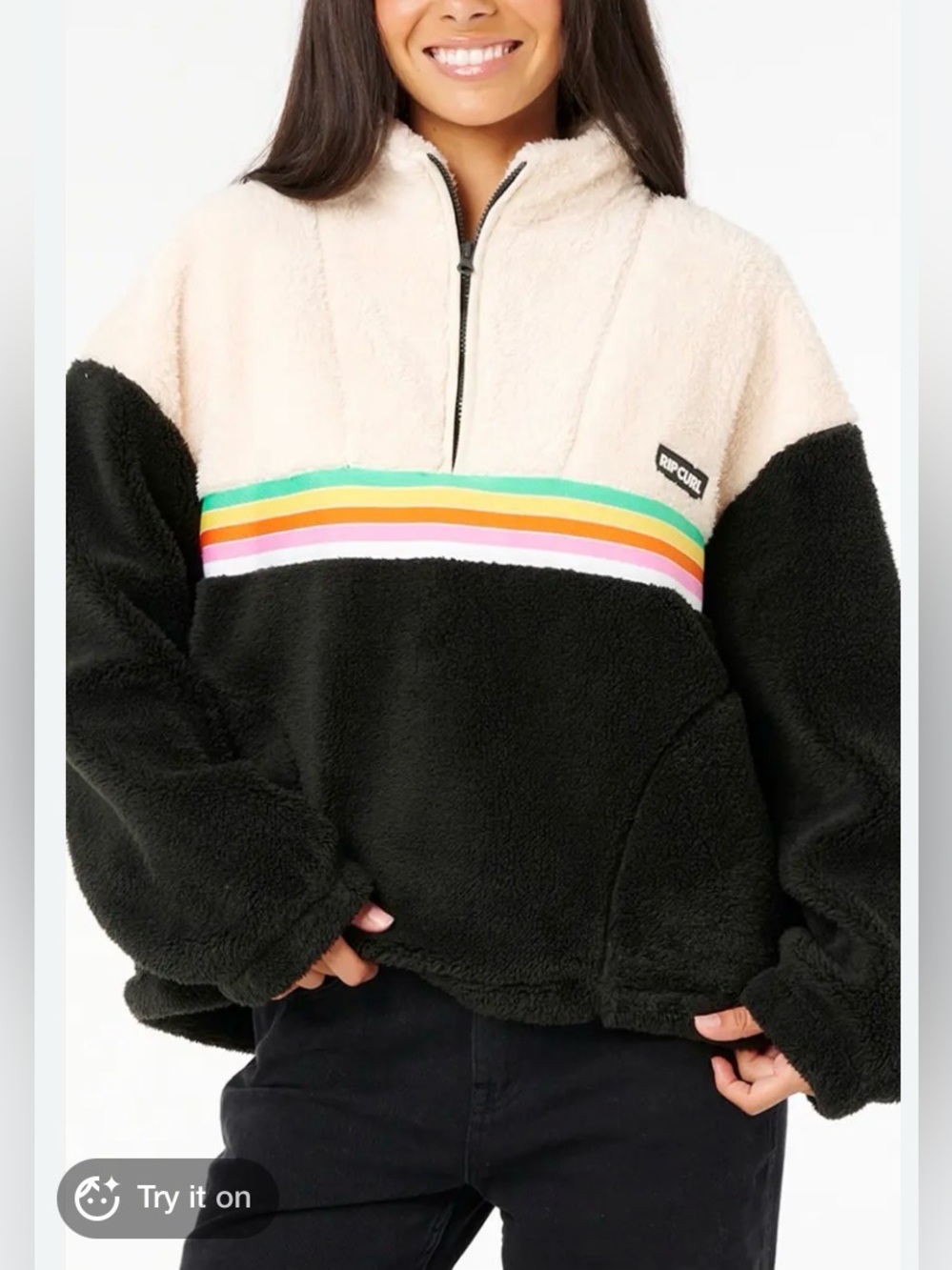 RIP Curl Surf Revival Quarter Zip Polar Fleece Pullover